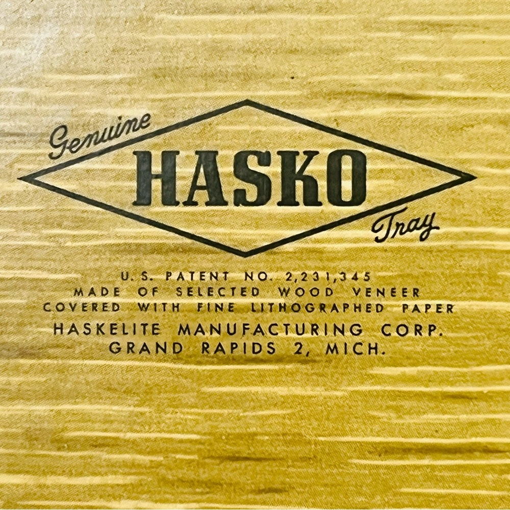 Hasko de Luxe Wooden Lap Trays with Floral Print | Set of 4 (18”L x 11”W)" - Picture 7 of 9